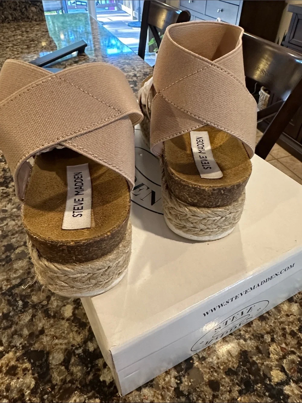 Steve Madden Blush Espadrille Platform Sandal